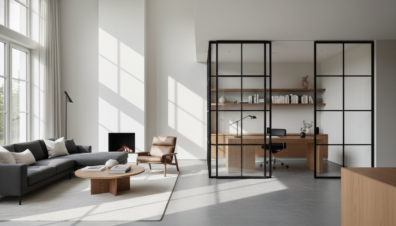 Stalen roomdivider met glas: de perfecte balans tussen licht en privacy