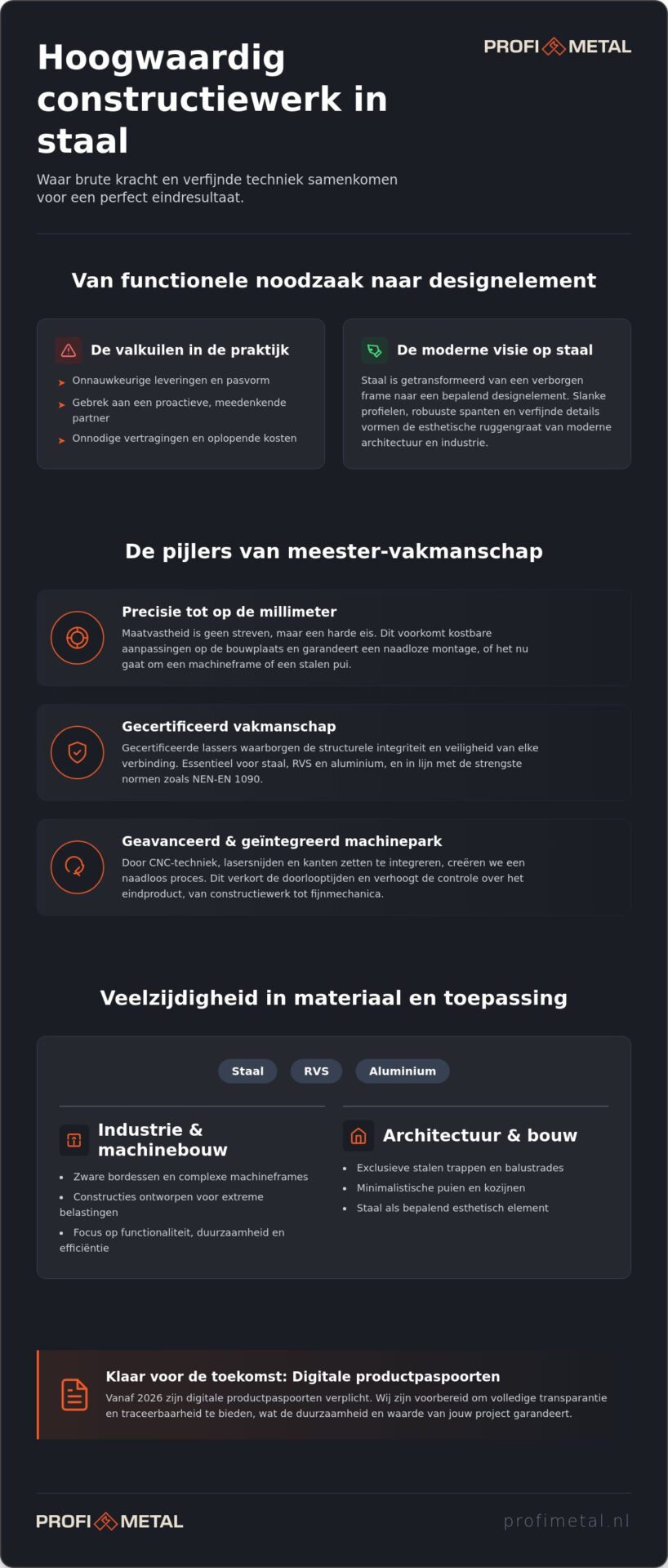 Hoogwaardig Constructiewerk Staal: Maatwerk voor Uw Project